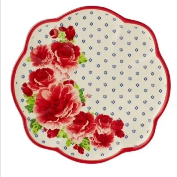 New - The Pioneer Woman Floral Medley Mug Rack w/Appetizer Plates and Mugs - Picture 2 of 10